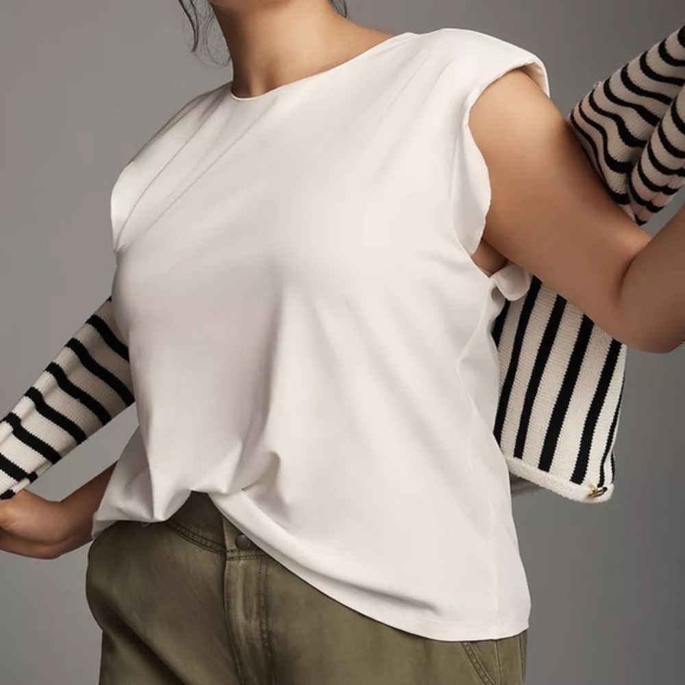 Anthropologie Structured Sleeveless Top